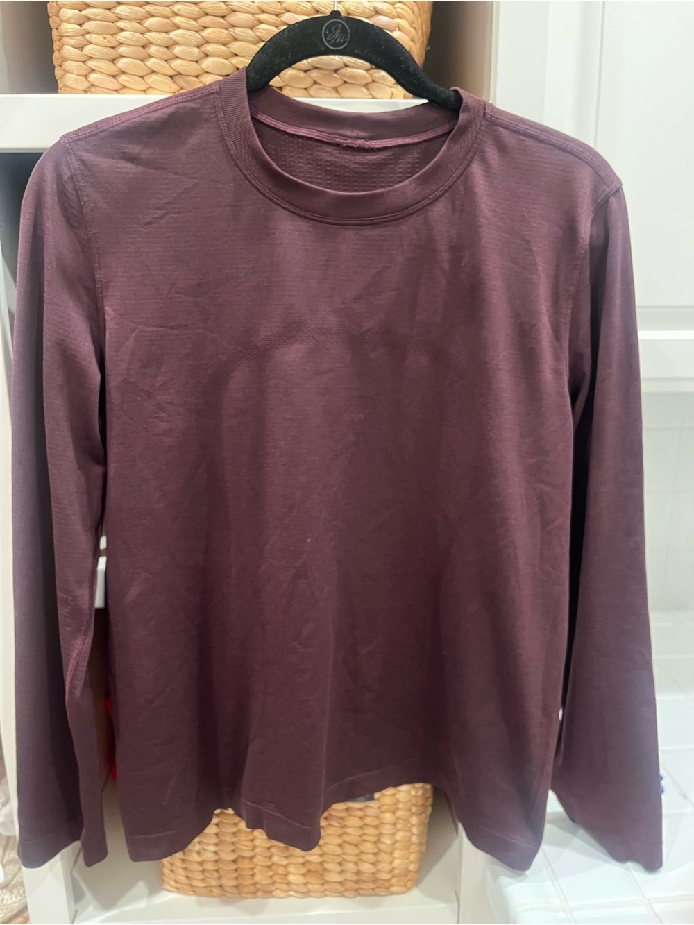 🍋LULULEMON Swiftly relax long sleeve Crewneck Tee in Deep Plum